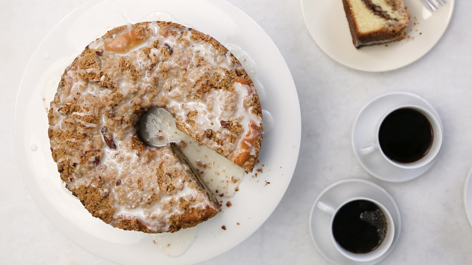 Video CinnamonStreusel Coffee Cake Video Martha Stewart